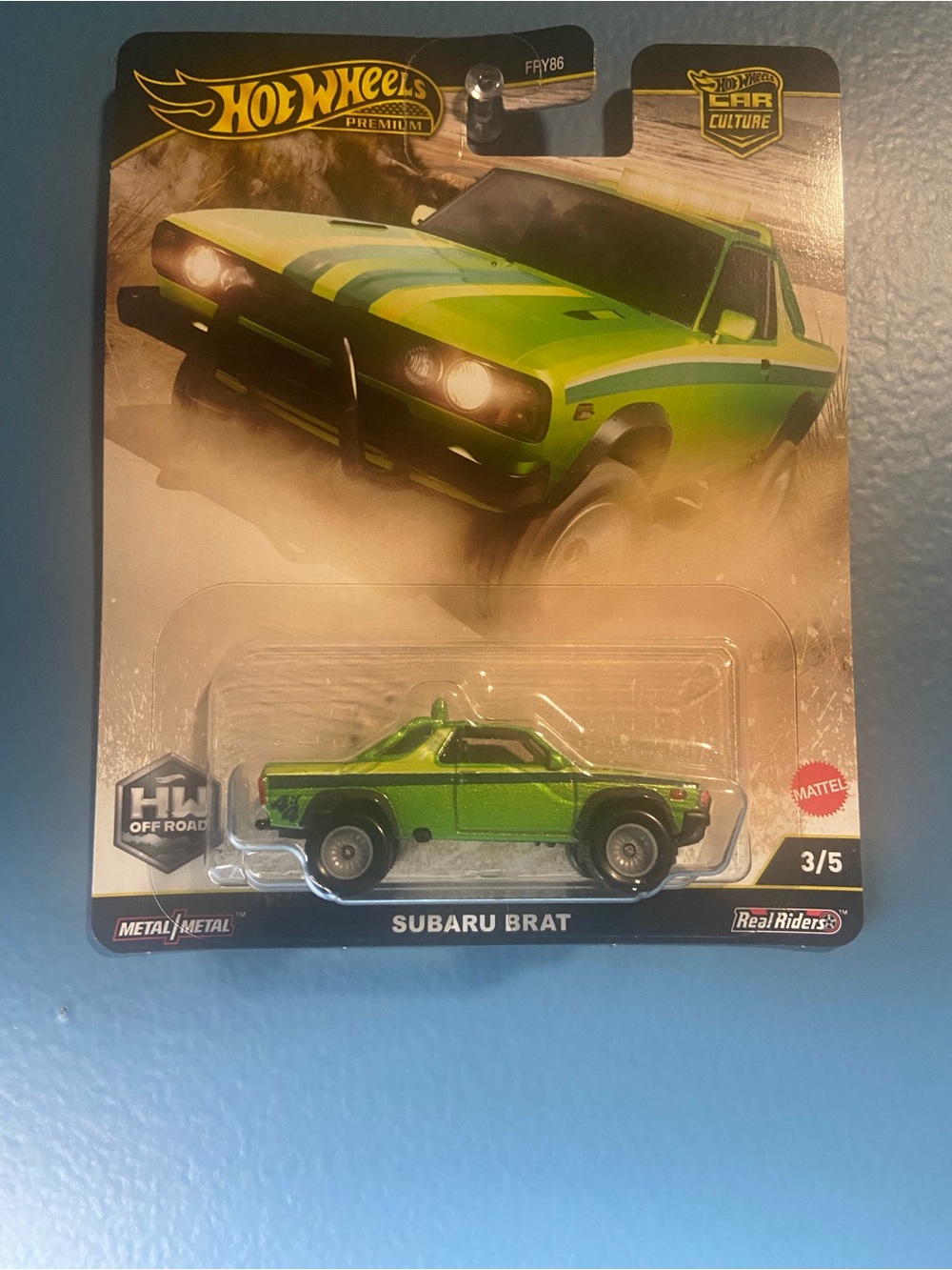 Hot Wheels Premium Subaru Brat Toy Car - Green
